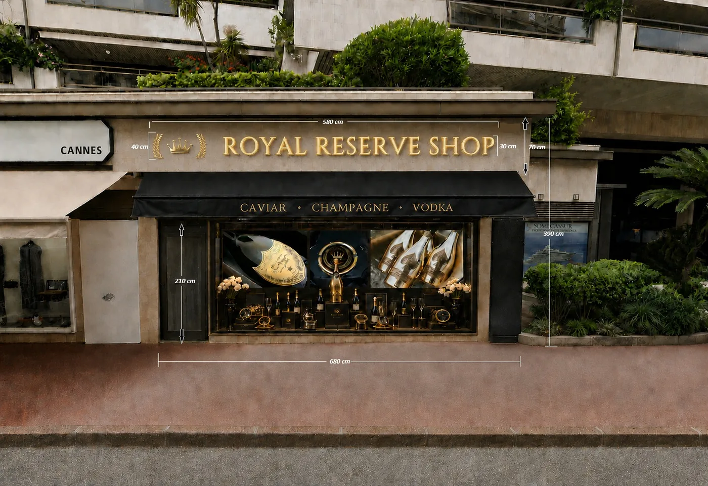 Enseigne extérieure Royal Réserve